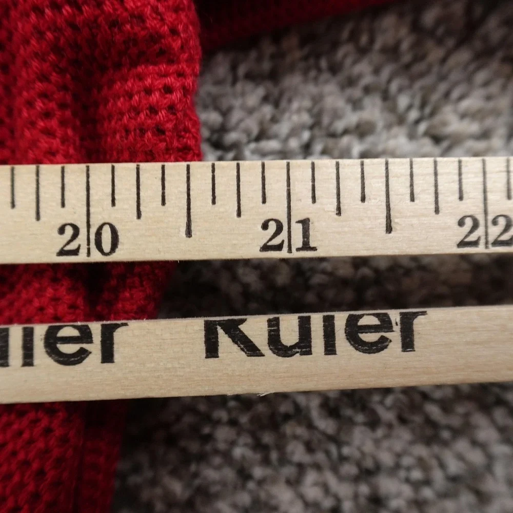 NEW Polo Ralph Lauren Sweater Mens L Red Waffle Knit Pullover Crewneck Pony Logo